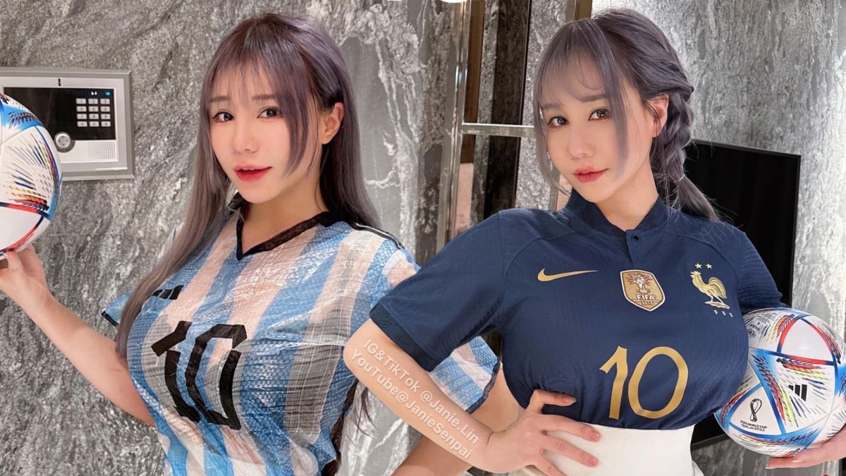 ▲泥泥學姐Cosplay梅西，低成本超高還原，引發討論。（圖／翻攝自泥泥學姐臉書）