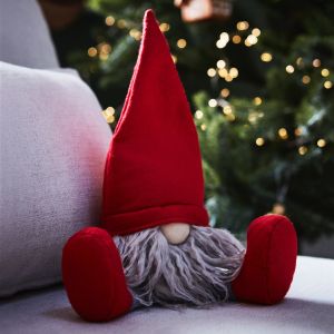 ▲VINTERFINT 裝飾品 聖誕老人 靜坐／紅色，3折後59元（原價199元）。（圖／IKEA提供）