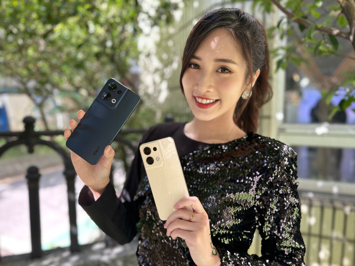 ▲OPPO今（20）日公布 Reno8 升級版在台開賣，售價16990元，12/24首賣，加碼抽獨家限量「金GOLD派禮盒」。(圖／記者周淑萍攝)