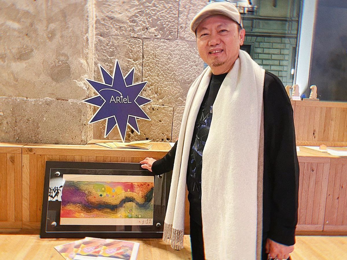 ▲ 林伯禧(白魚) 1960年出生於台灣，榮獲比利時皇家美院終身榮譽教授，常年遊走於歐洲駐地創作、舉辦個展。（圖／陳美嘉翻攝）