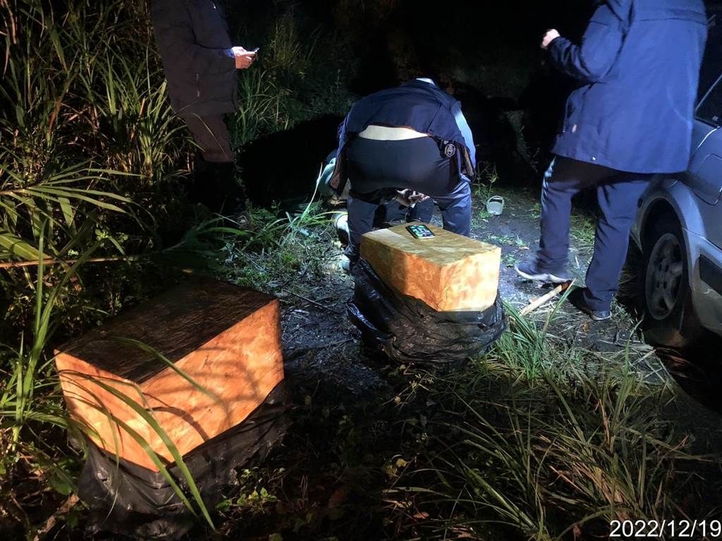 ▲外籍山老鼠盜伐扁柏，當場遭員警逮補。（圖／翻攝畫面）