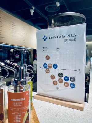 ▲消費者也可以透過全家「Let’s Café PLUS」提供的咖啡風味圖選擇想喝的咖啡豆。（圖／記者蕭涵云攝）