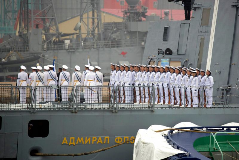 ▲中俄展開一連七天的「海上聯合-2022」軍事聯演。(圖/美聯社)