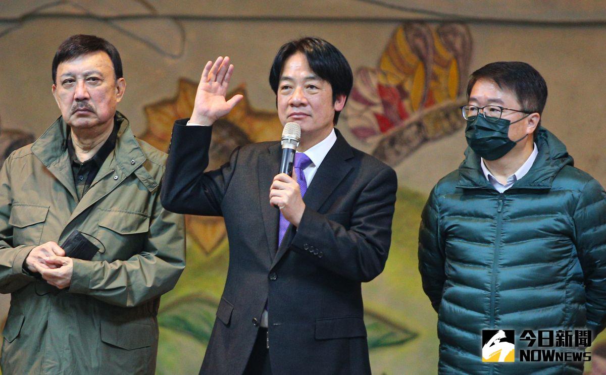 ▲競選黨主席的首場政見會於三重登場，賴清德發表談話。（圖／記者葉政勳攝，2022.12.21）