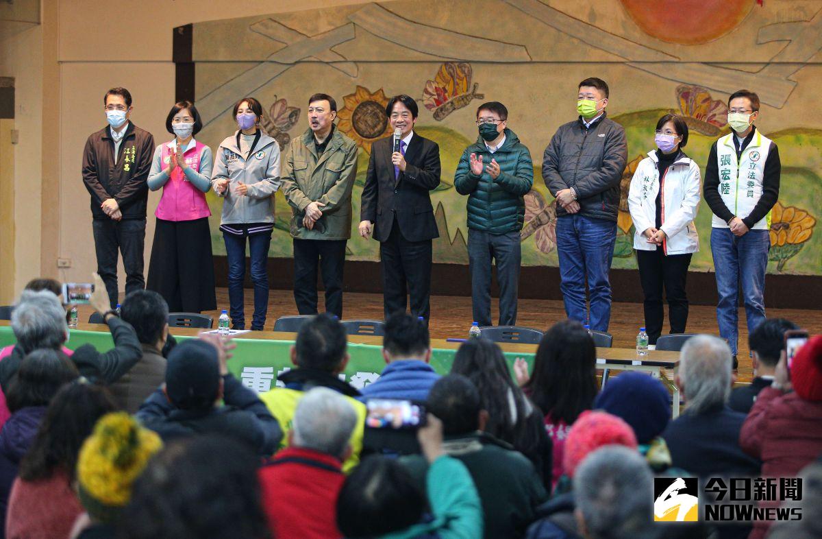 ▲賴清德同額競選民進黨主席，21日於新北三重舉辦首場政見會。（圖／記者葉政勳攝）