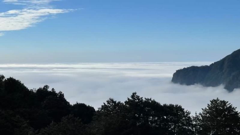 ▲除了日出，阿里山最具盛名的當然還有滿山谷的雲海景象，11月到隔年4月春季水氣正旺時，站在山上就可以看到翻騰的雲海，尤其搭配日出、日落輝映將雲霧染色，療癒程度簡直爆表！（圖／攝影部落客molly888666授權提供）