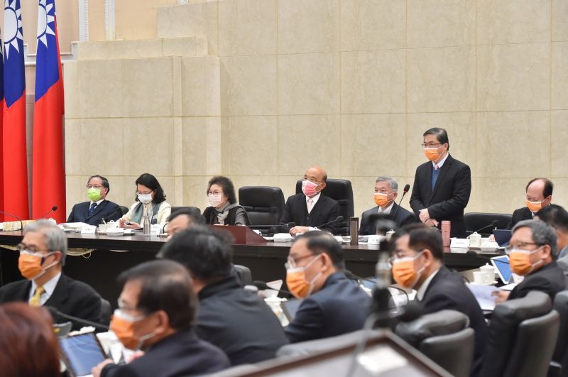 ▲監察院111年巡察行政院會議今日登場,監察院長陳菊率隊至行政院巡察,行政院長蘇貞昌也出席。(圖/行政院提供)