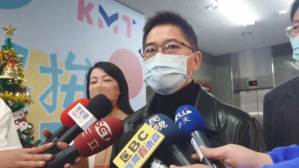 ▲國民黨秘書長黃健庭表示，會盡最大的努力到最後一刻。（圖／記者鄭婷襄攝，2022.12.24）