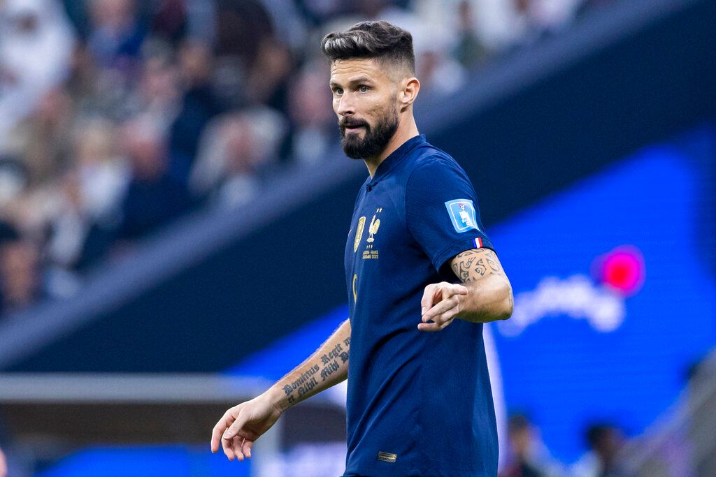 ▲法國隊前鋒吉魯。（圖／美聯社／達志影像）