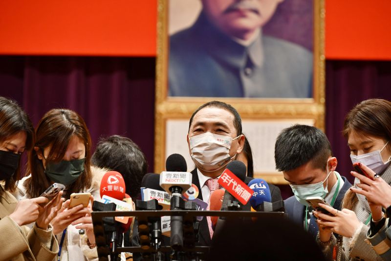 ▲侯友宜連任宣誓就職，強調要「以民為天」，與各縣市共好、讓中華民國更好。（圖 ／記者吳嘉億攝，2022.12.25）