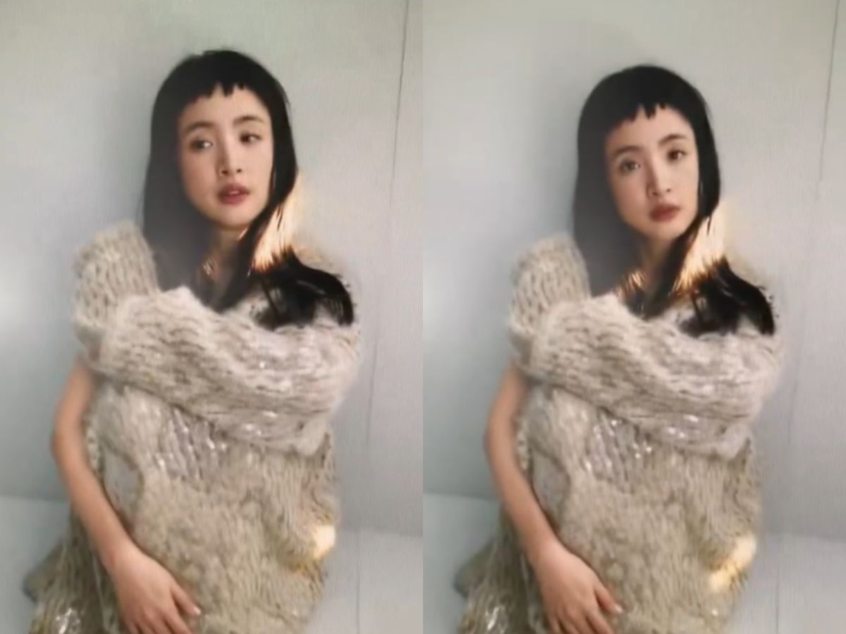 ▲林依晨拍攝公益年曆，一頭「狗啃瀏海」逆齡成少女。（圖／翻攝周子娛樂臉書）