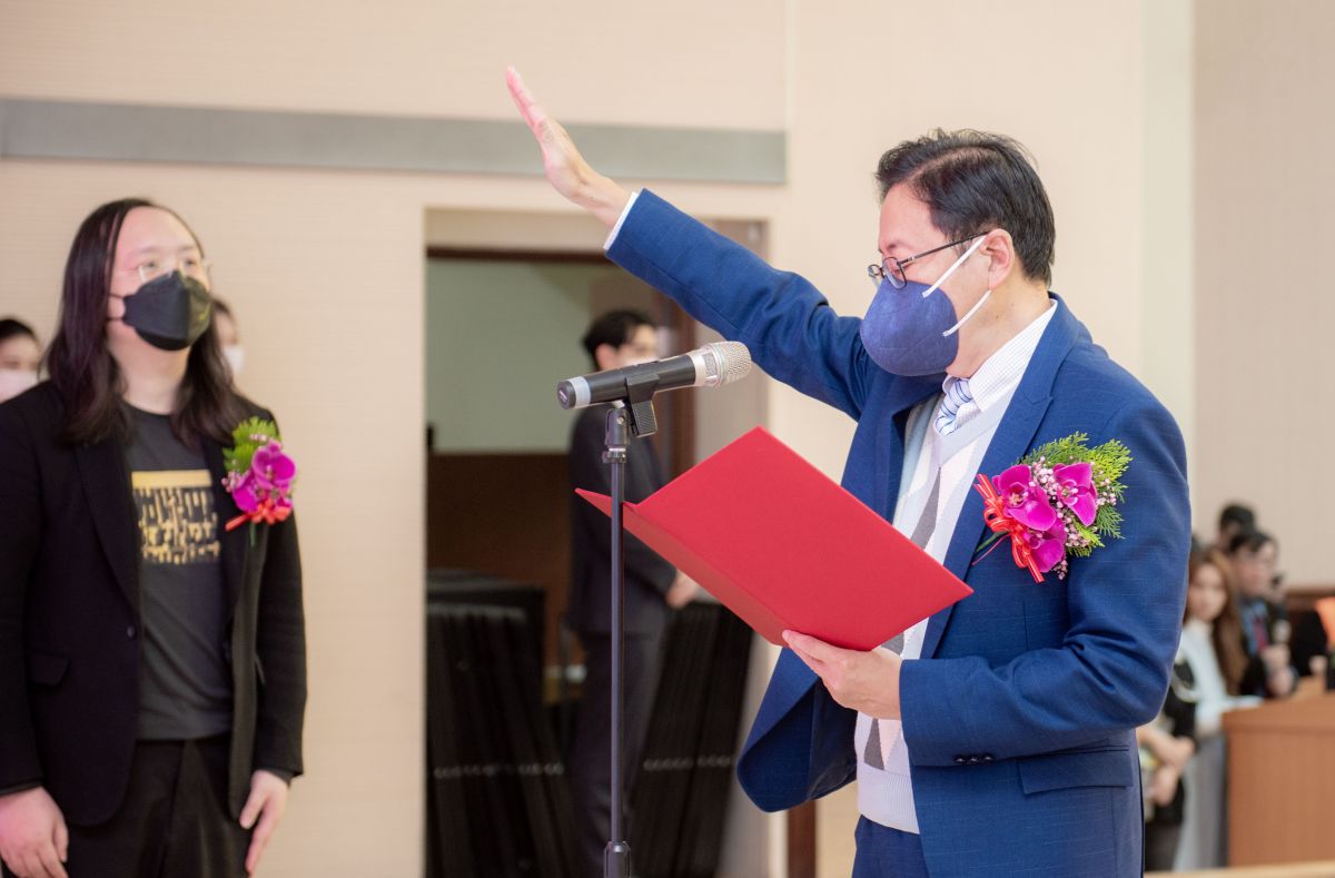 ▲桃園市長當選人張善政今天正式宣誓就職。（圖／桃園市政府提供）