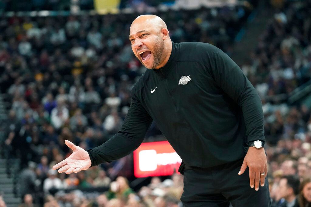 ▲湖人總教練Darvin Ham。（圖／美聯社／達志影像）