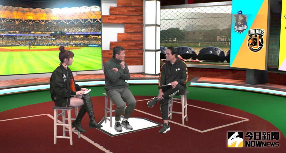 ▲本周邀請資深裁判蘇建文上節目，和東哥聊場上發生的大小事，特別還原2003年鄭兆行漏踩壘包事件。（圖／沈傳恩攝）