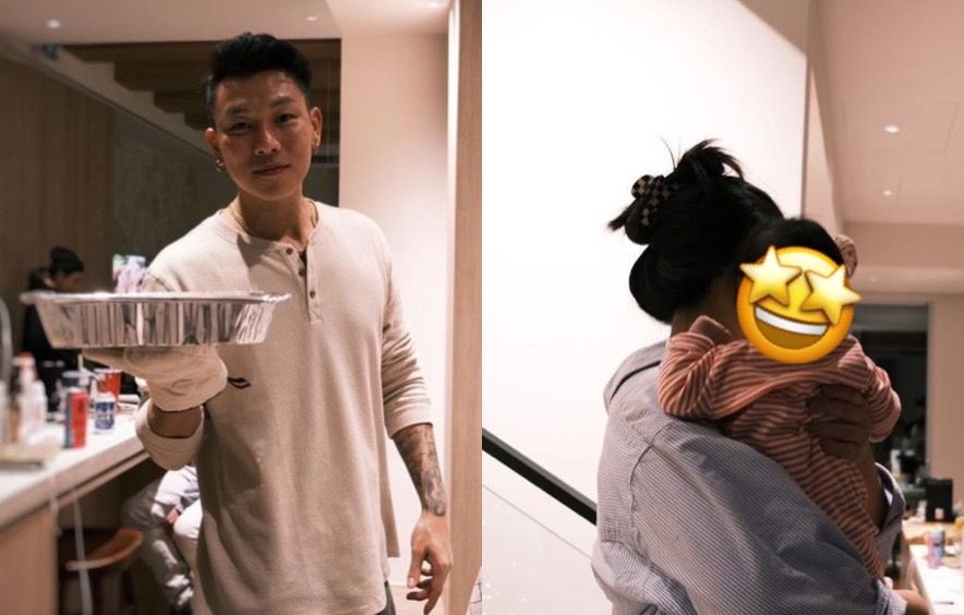 ▲瘦子今（26）日凌晨罕見曬出妻女合照。（圖／翻攝自瘦子IG）