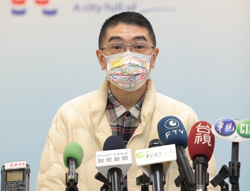 ▲上任後首度主持市務會議的謝國樑，記者會上拋出「基隆市升格」訴求議題。（圖 ／基隆市政府提供）