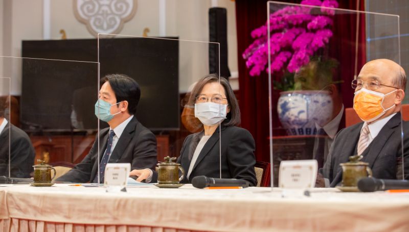 ▲民進黨敗選後,在蔡英文僅剩的一年任期中,蘇貞昌是否交棒閣揆,受到各界關注。(圖/總統府提供)