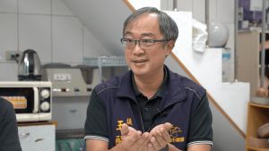 左下角工作室創辦人、基隆市前議員王醒之(圖/記者陳建彰攝) ▲左下角工作室創辦人、基隆市前議員王醒之(圖/記者陳建彰攝)