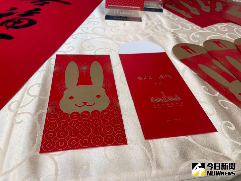 ▲總統府舉行記者會，公布新年春聯、紅包袋、福袋及賀卡樣式。（圖／記者黃宣尹攝，2022.12.29）