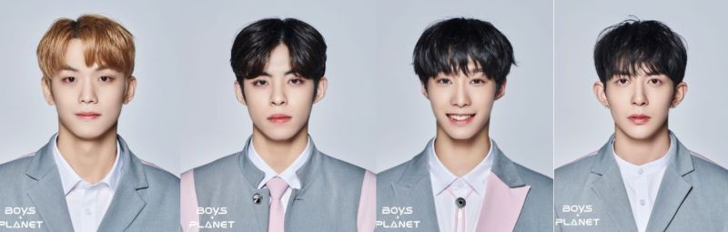 ▲韓國選秀節目《Boys Planet》台灣一共有四人參加，左起為邱勝揚、陳任佑、陳冠叡、東東。（圖/IG@ BOYS PLANET Official）