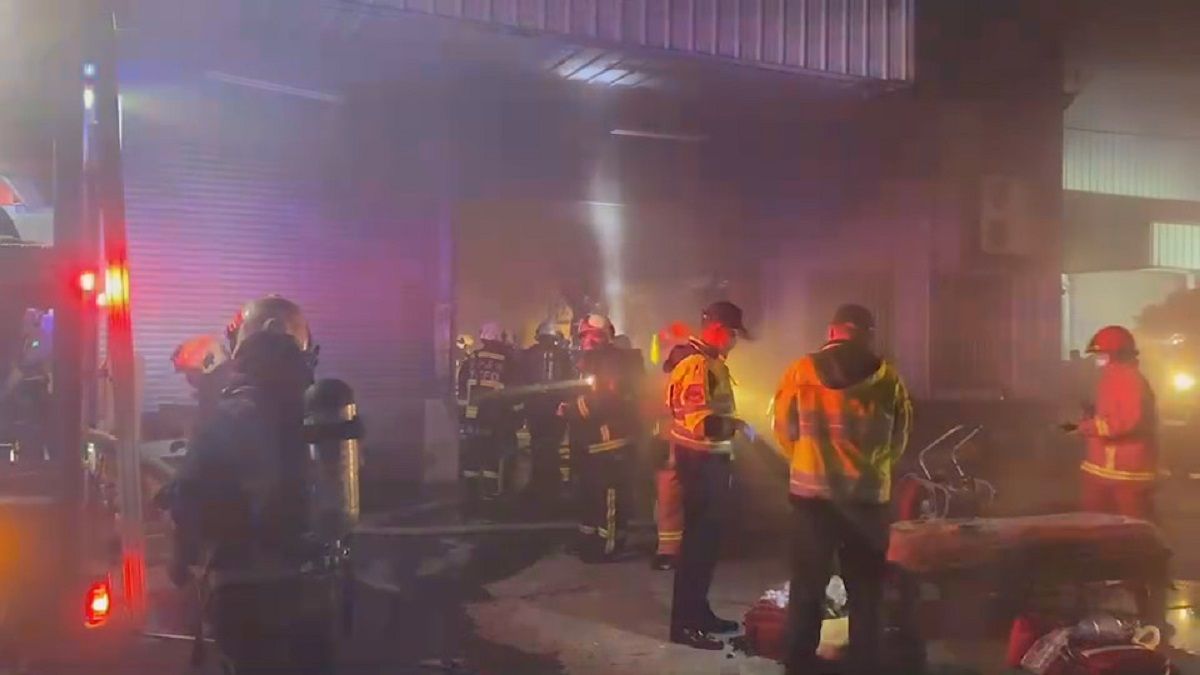 ▲台中豐原電扇工廠大火　４工人罹難（圖/記者鄧力軍翻攝）