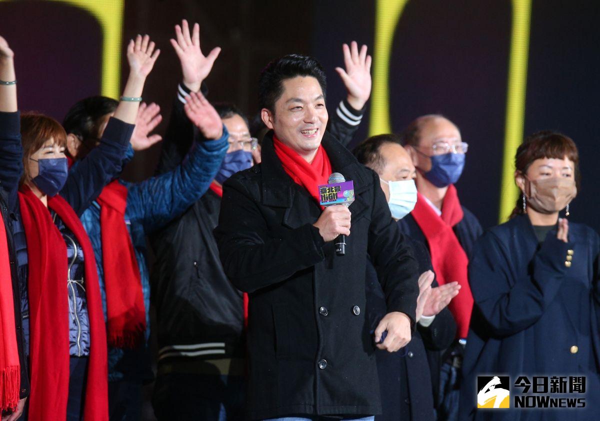 ▲蔣萬安參加台北101誇年，許下新年願望，希望揮別疫情，也希望所有市民朋友還有國際友人一起來台北，讓台北真正走向國際化，成為國際舞台。（圖／NOWNews攝影中心）