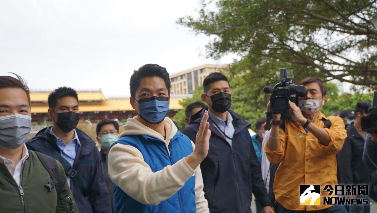 ▲台北市長蔣萬安出席元旦健走活動。（圖／記者呂炯昌攝，2023.1.1）