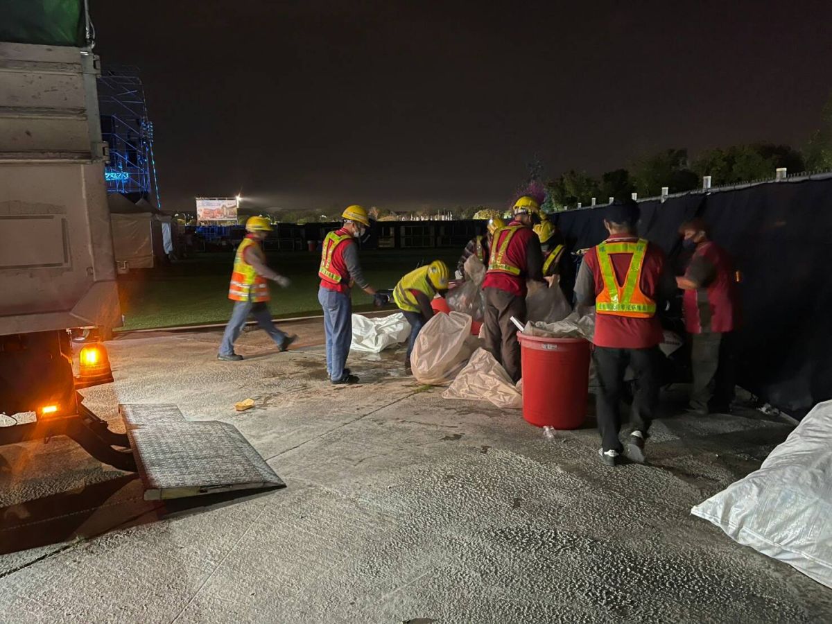 ▲台中跨年活動結束後，約3小時內迅速復原場地，並恢復中央公園及逢甲商圈周邊環境與市容景觀。(圖／市政府提供2023.1.1)