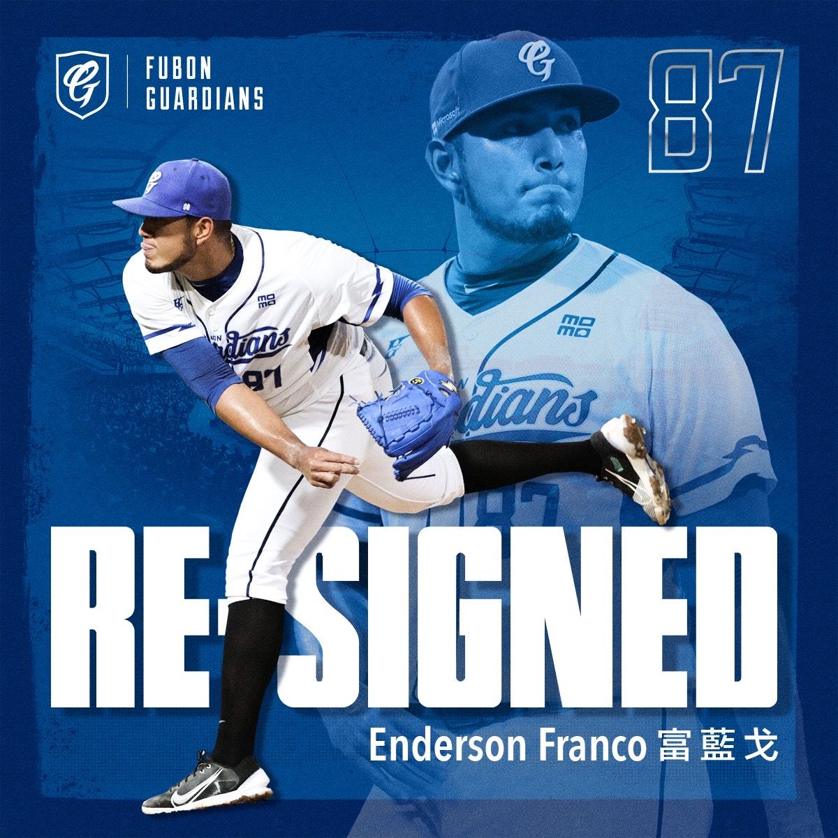 ▲富邦悍將續約洋投火球男富藍戈（圖/富邦悍將球團提供）