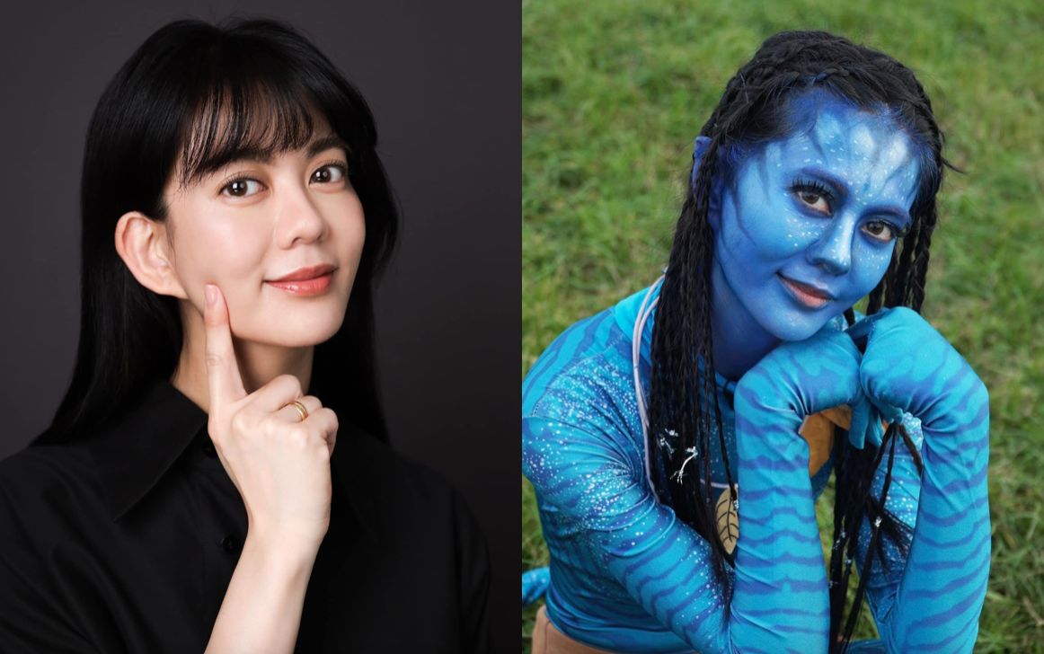 ▲「白癡公主」近日「神還原」納美人，不過因為太過相似，不僅嚇到一旁的經紀人，就連網友也嚇到。（圖／翻攝自白癡公主臉書）