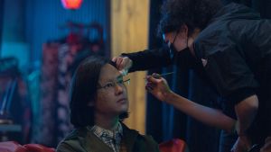 ▲夏騰宏在《模仿犯》全劇戴特殊化妝。（圖／Netflix提供）