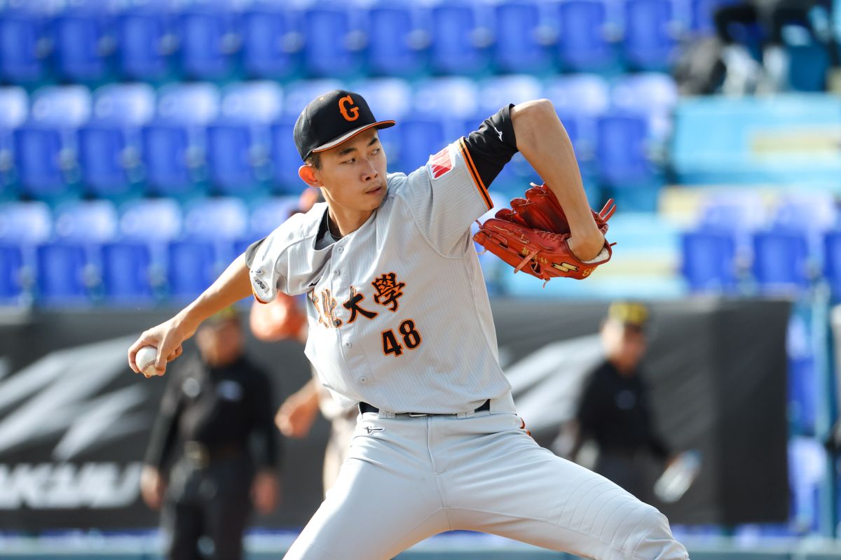 ▲林振瑋曾飆160公里速球，近期升上1A。（大專體總提供）