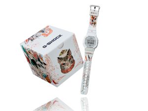▲台灣獨家新年限定錶款，「G-SHOCK X 大柴裕豪」卯兔年生肖錶DW-5600MWCAT-7，建議售價NT$3,800。（圖／台灣卡西歐提供）