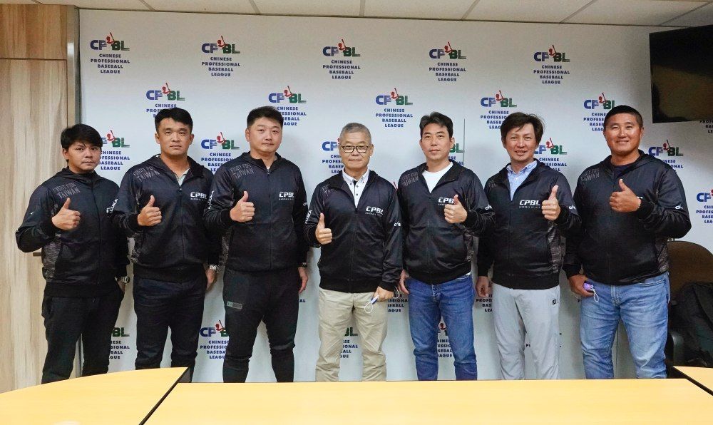 ▲林岳平等中華隊教練團。（圖／中職提供）