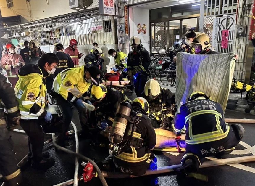 ▲台中大里民宅火警。（圖／翻攝畫面）  