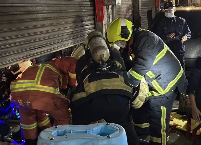 ▲台中大里民宅火警釀5死，陳姓屋主被依殺人罪嫌收押。（圖／翻攝畫面）  