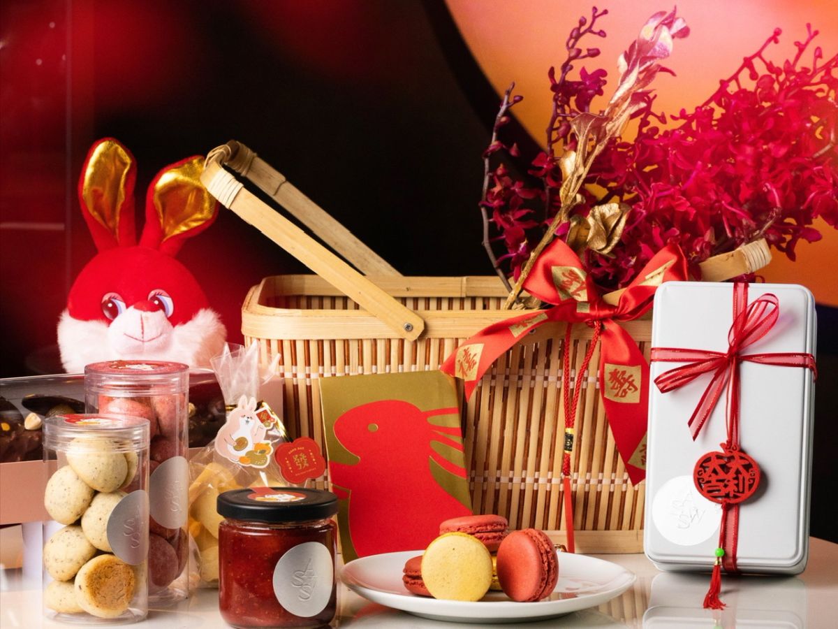 ▲《SS Pâtisserie夏・精品甜點》法籍主廚Chef Laurent Delcourt領軍，研製多款道地法式甜點，結合福兔迎春的東方印象，推出四款應景禮盒。（圖／御盟國際驛館提供）