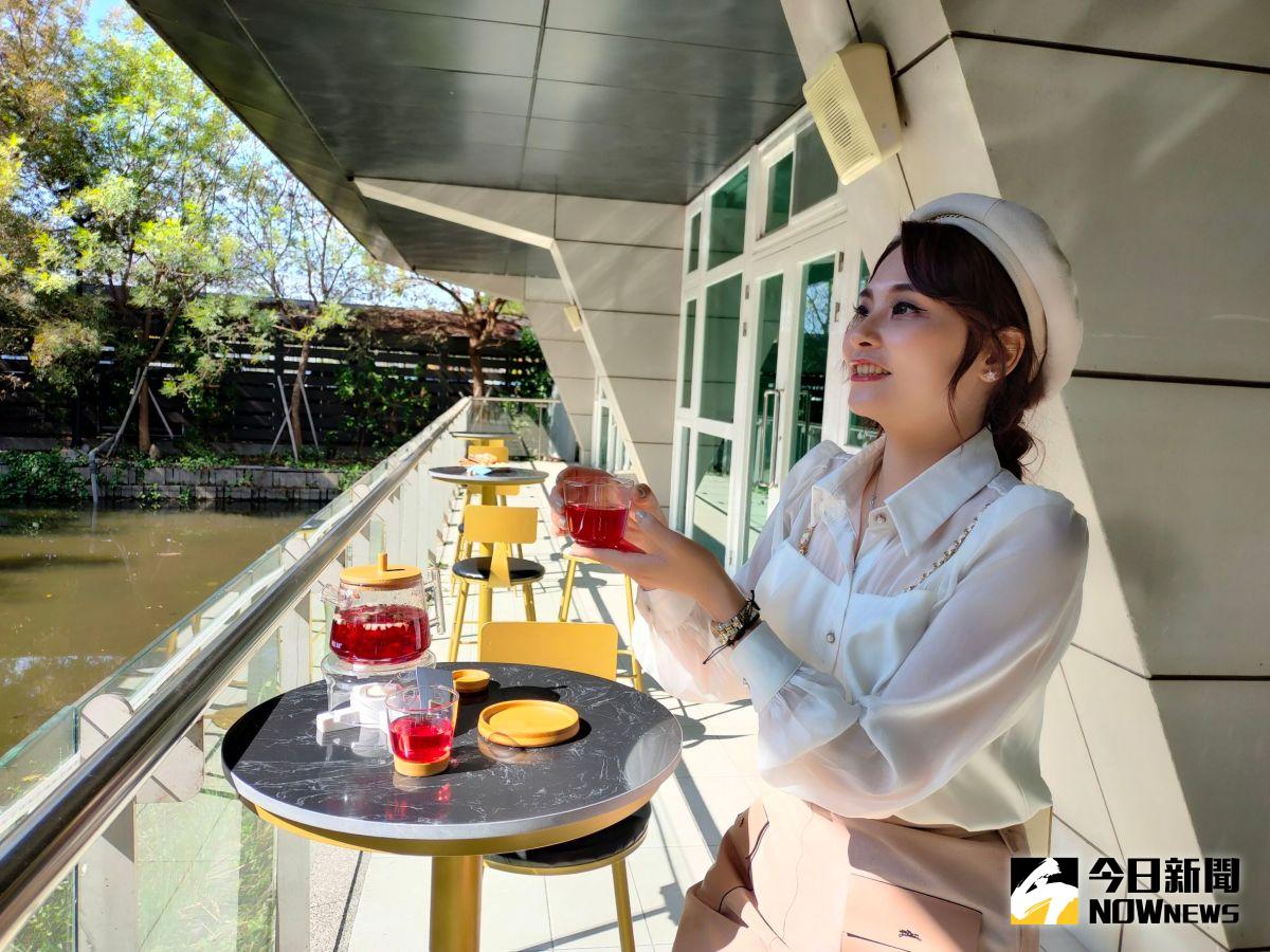 ▲中市政府水利局引進民間企業在新光水資源回收中心進駐「新光黑水號咖啡廳」(圖／柳榮俊攝2023.1.7)