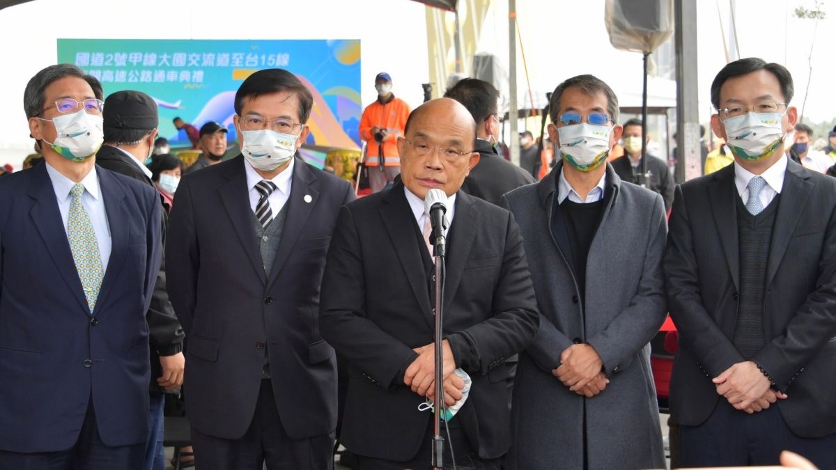 ▲蘇貞昌昨日受訪提及袁崇煥引發熱議，他今日強調自己是以古鑑今，呼籲國人在當今局勢險惡之際，要團結對外。（圖／行政院提供）