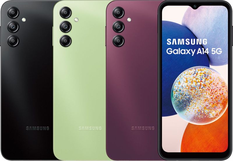 ▲三星Galaxy A14 5G 售價6990元起，共有3種顏色可選擇。(圖／官方提供)