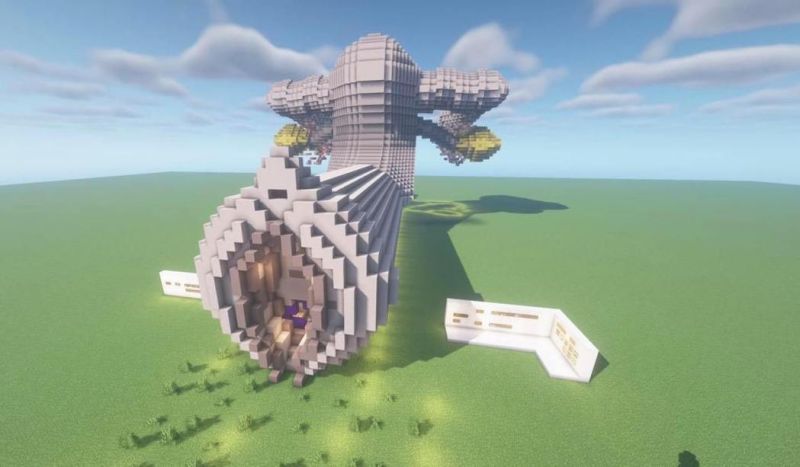 ▲月經一姐凡妮莎與同事的孩子合作,在《Minecraft》內打造了一間「大陰博物館」,利用立體方塊模擬出女性內生殖器官,玩家們還能夠踏入建築內部進行參觀,對女性身體構造有更深入的了解。(圖/翻攝自大陰百科)