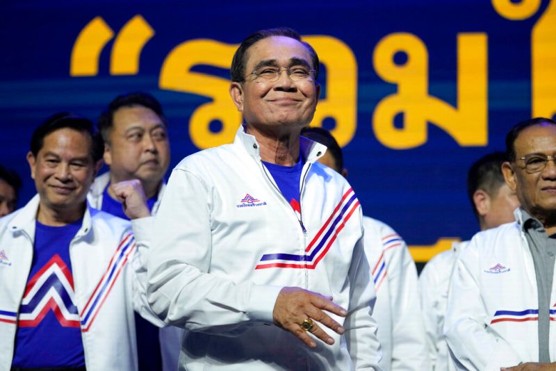 ▲泰國總理帕拉育加入新成立的統一泰國建國黨。（圖／美聯社／達志影像）