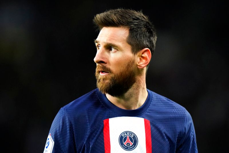 ▲巴黎聖日耳曼官方今（4）日宣布，超級球星梅西（Lionel Messi）將在本賽季結束後離隊，結束自己為球隊效力的兩年生涯。（圖／美聯社／達志影像）