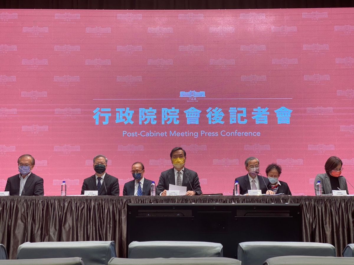 ▲政院今日通過「疫後強化經濟與社會韌性及全民共享經濟成果特別條例」草案。（圖／記者陳威叡攝，2023.01.12）