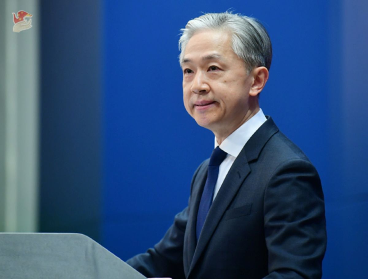 ▲中國外交部在俄烏戰爭屆滿一年當天，發布中國立場聲明。圖為中國外交部發言人汪文斌。資料照。（圖／翻攝自中國外交部官網）