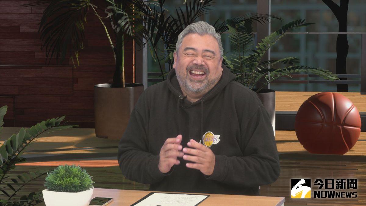 ▲肯尼哥在錄影的過程中，贏球的好心情全寫在臉上。（圖／沈傳恩 攝）