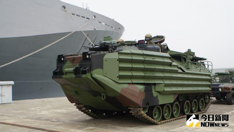 ▲AAV7兩棲突擊車。(資料照/記者呂炯昌攝)