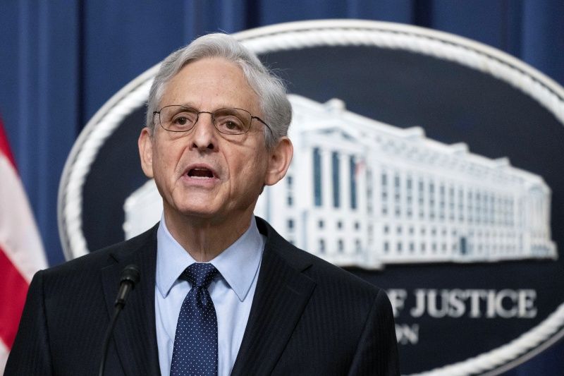 ▲美國司法部長賈蘭德（Merrick Garland）表示，他已授權美國開始使用遭扣押的俄羅斯資金來援助烏克蘭。資料照。（圖／美聯社／達志影像）