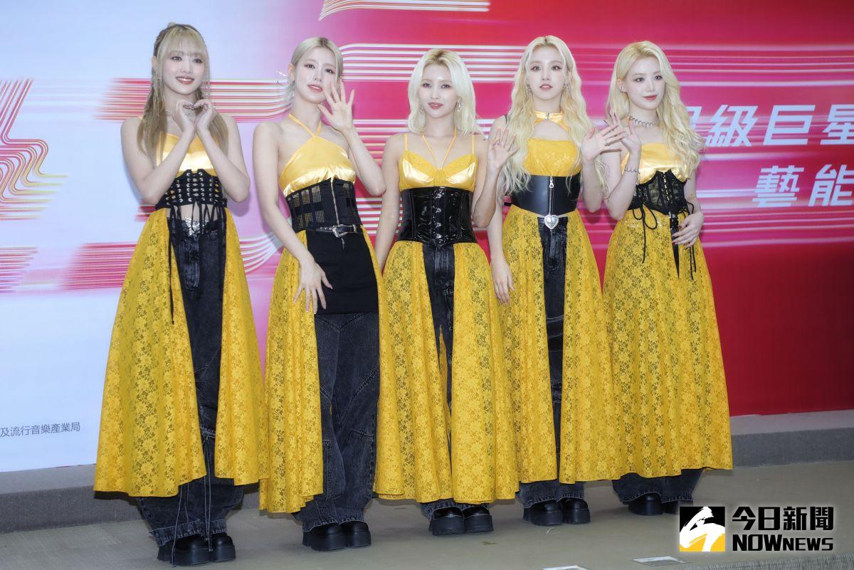 ▲(G)I-DLE出席台視《超級巨星紅白藝能大賞》記者會。（圖／記者陳雅蘭攝）