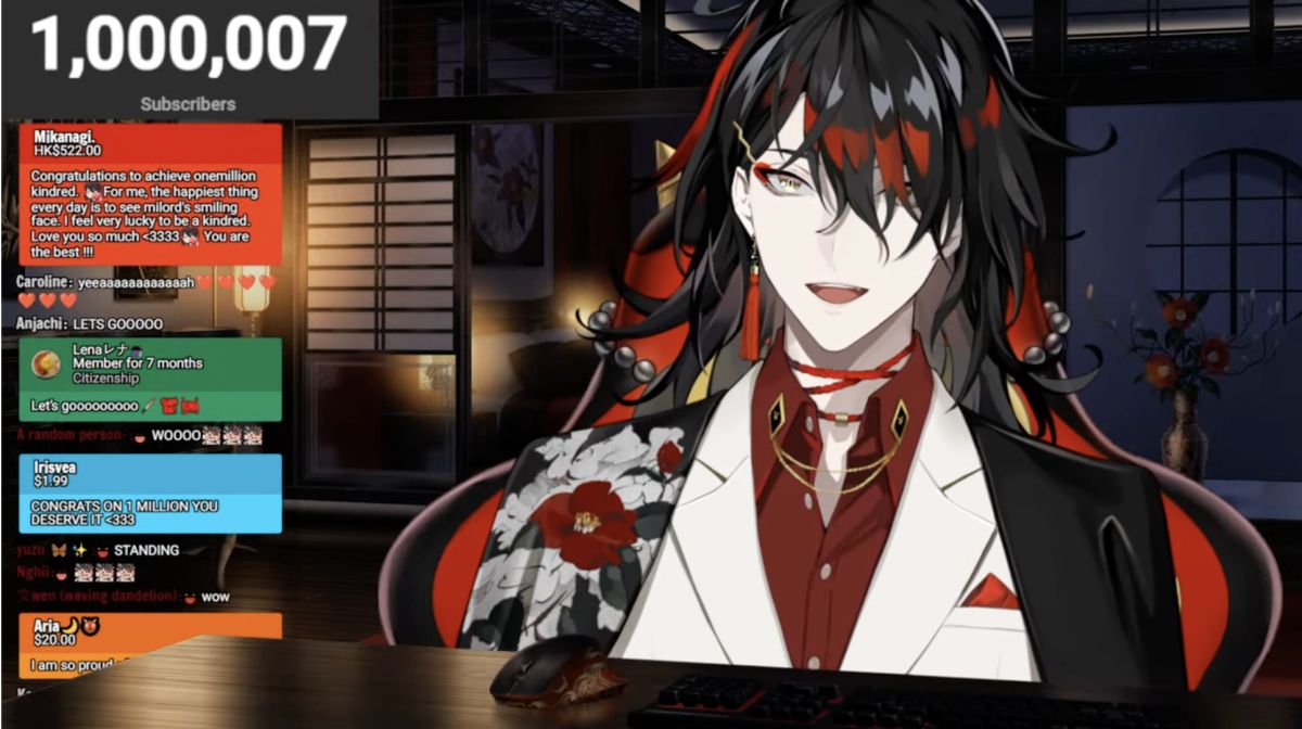 ▲彩虹社NIJISANJI EN旗下VTuber團體「Luxiem」成員Vox Akuma先前才達成訂閱數100萬里程碑，又在2022年「抖內排行榜」力壓群雄。（圖／擷取自Vox Akuma頻道）